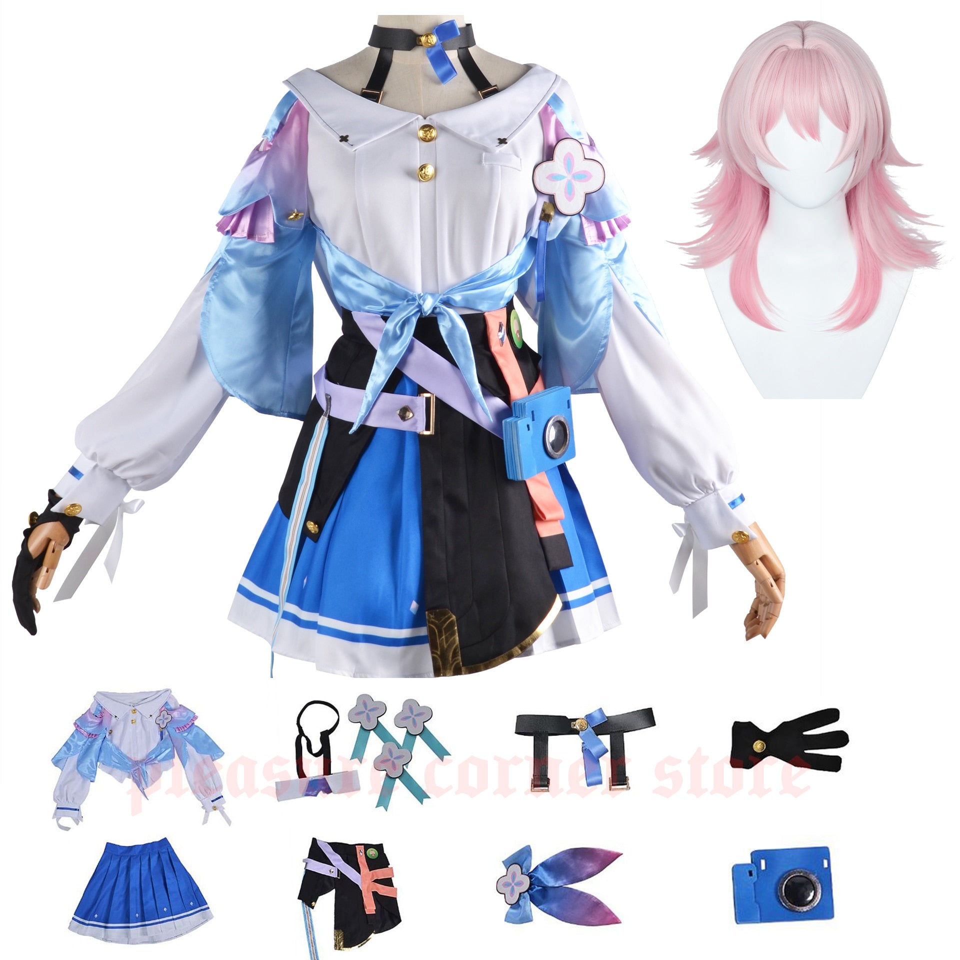 Game Honkai Star Rail 7th March Cosplay Costumes Uniform Outfit Halloween Party Women