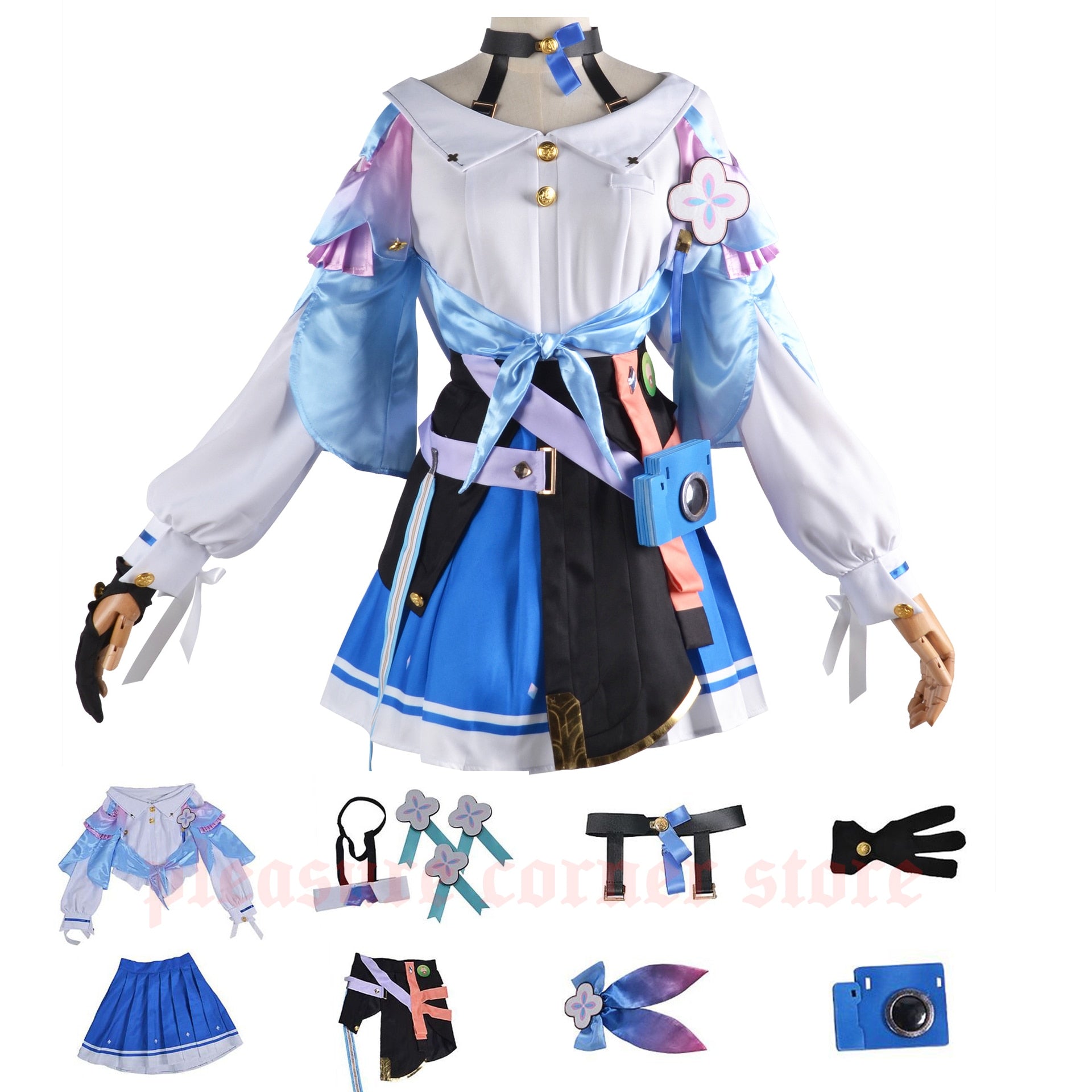 Game Honkai Star Rail 7th March Cosplay Costumes Uniform Outfit Halloween Party Women