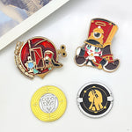 Load image into Gallery viewer, Honkai Star Rail Cosplay Pom-Pom Pins Party Halloween Costumes Brooches Shield Hertareum Coins Collections Gifts
