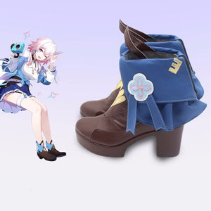 Honkai Star Rail March 7th Cosplay Shoes Boot Custom Made For Women Girls