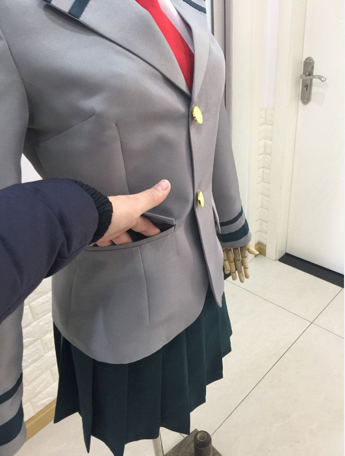 My Hero Academia OCHACO URARAKA Asui Tsuyu School Uniform Cosplay Costume Boku No Hero Academia - fortunecosplay