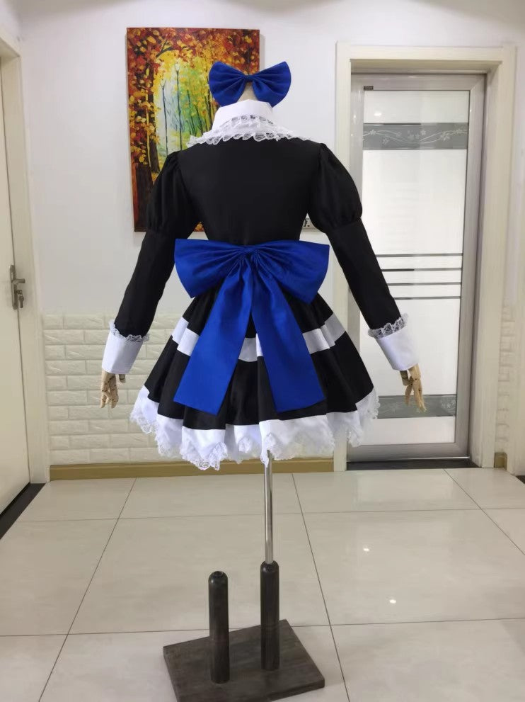 Panty & Stocking with Garterbelt Heroine Anarchy Stocking Cosplay Costume Lolita Maid Dress