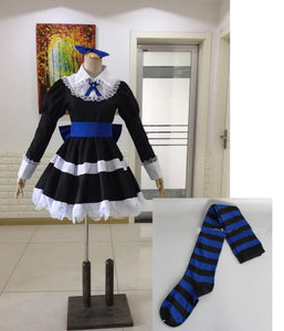 Panty & Stocking with Garterbelt Heroine Anarchy Stocking Cosplay Costume Lolita Maid Dress