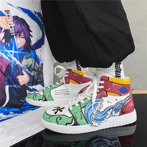 Demon Slayer Tomioka Yoshio Shoes Sneakers Casual Shoes Men Anime Cosplay Cool Sneakers