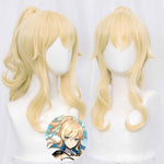 Load image into Gallery viewer, Game Genshin Impact Qin Cosplay Wig+Wigs Cap Blond Long Hair Costume Qin Halloween Party Accessories
