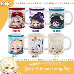 Load image into Gallery viewer, Anime Genshin Impact Lisa Venti Klee Lumine Jean Paimon Ceramic Mug Cup Cartoon Water Coffee Cup Xmas Gifts
