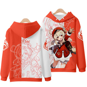 Game Genshin Impact 3D Print Hoodie Sweatshirts Pullover Unisex Harajuku Tracksuit