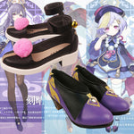 Load image into Gallery viewer, Genshin Impact Keqing Qiqi Cosplay Shoes
