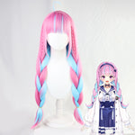 Load image into Gallery viewer, VTuber Hololive Minato Aqua Wig Cosplay Mixed Blue Pink Braids Styled Synthetic Hair Halloween Party Wigs + Wig Cap
