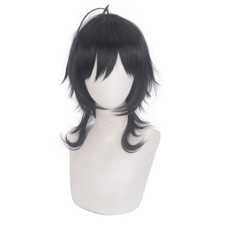 Sk8 the Infinity Miya Cosplay 33cm Wig Short Black Wig Cosplay Anime Cosplay Wigs Heat Resistant Synthetic Wigs Halloween