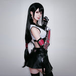 Load image into Gallery viewer, FF VII Tifa Cosplay Costume FF7 Remake Game Cosplay Costume Halloween Sexy Overalls Skirt

