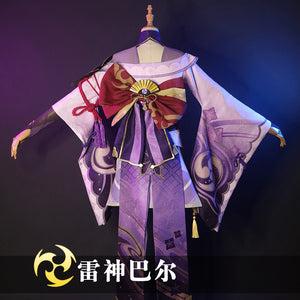 Genshin Impact Raiden Shogun Baal Cosplay Costume God of Eternity Custom Made