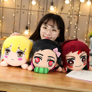 40cm Anime Plush Toy Dolls Demon Slayer Kimetsu No Yaiba Kid Appease Sleeping Pillow Soft Stuffed Cushions Gift