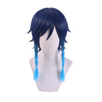 Load image into Gallery viewer, Genshin Impact Venti Cosplay Unisex 50cm Blue Wig Cosplay Anime Cosplay Braid Wigs Heat Resistant Synthetic Wigs Halloween
