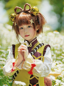 Genshin Impact Yaoyao Kids Children Cosplay Costume