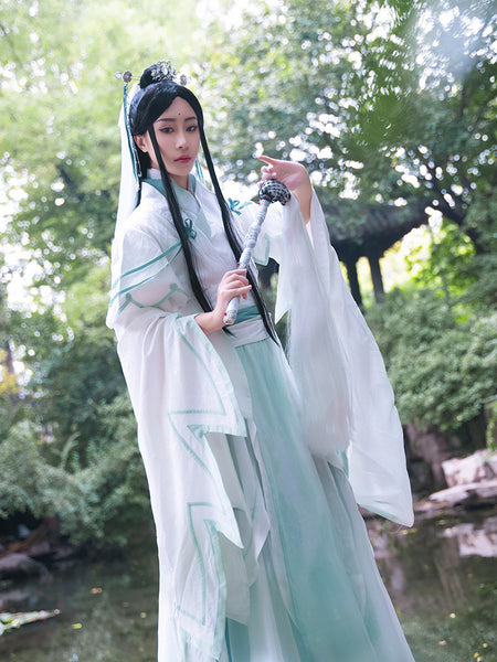 Shi Qingxuan Cosplay Tian Guan Ci Fu White Long Cosplay costume