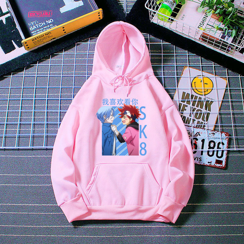 SK8 The Infinity Hoodie Oversized Streetwear Hip Hop Women Tops Long Sleeve Print Sweatshirt Kawaii Clothes Skateboard Boys Wram