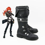Load image into Gallery viewer, Genshin Impact Diluc Cosplay Black Boots Shoes Custom Made Adult Mens
