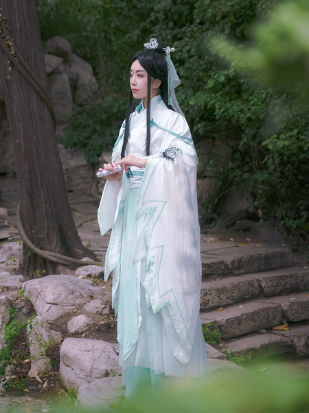 Shi Qingxuan Cosplay Tian Guan Ci Fu White Long Cosplay costume