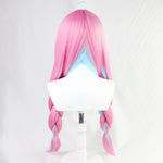 Load image into Gallery viewer, VTuber Hololive Minato Aqua Wig Cosplay Mixed Blue Pink Braids Styled Synthetic Hair Halloween Party Wigs + Wig Cap
