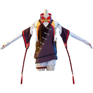 Genshin Impact Cosplay XINYAN Cosplay Costume Full Set With Bag