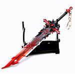 Load image into Gallery viewer, Genshin Impact Weapon Keychain Wolf&#39;s Gravestone Skyward Blade Weapons Keycharm Birthday Christmas Gift
