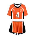 Load image into Gallery viewer, Anime Haikyuu Cosplay Costume Aoba Johsai High School Volleyball Club Oikawa Tooru Tracksuit Women Two Piece Set Tops and Shorts
