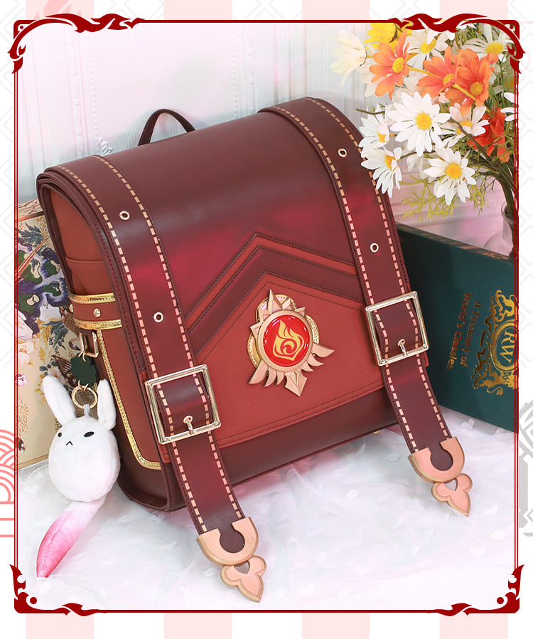 Genshin Impact Klee Bag Cosplay Prop Spark Knight Lovely Backpack Role Play Accessories