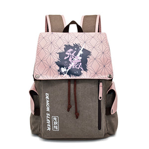Backpack Demon Slayer: Kimetsu no Yaiba Canvas Bag Tomioka Giyuu School Bags Girls Travel bag Mochila Feminina Notebook Bags