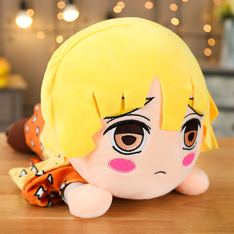 40cm Anime Plush Toy Dolls Demon Slayer Kimetsu No Yaiba Kid Appease Sleeping Pillow Soft Stuffed Cushions Gift