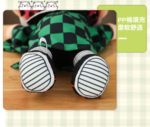40cm Anime Plush Toy Dolls Demon Slayer Kimetsu No Yaiba Kid Appease Sleeping Pillow Soft Stuffed Cushions Gift