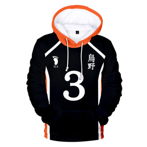 Japan Anime Haikyuu Cosplay Costume Fukurodani Academy Volleyball Club Akaashi Keiji Bokuto Koutarou Unisex 3D Hoodie Sweatshirt