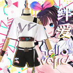 Load image into Gallery viewer, Kizuna AI Cosplay Costume Vtuber Hello World 1st Live A.I.Channel Ai-chan Outfit
