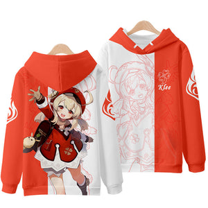 Game Genshin Impact 3D Print Hoodie Sweatshirts Pullover Unisex Harajuku Tracksuit