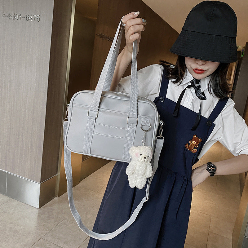 Japanese Designer Vintage Shoulder Bag Brand Large Uniform Messenger Bag JK School Bags Leather Handbags Girl Casual Totes