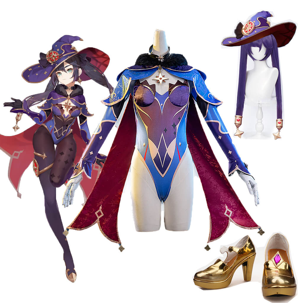 Genshin Impact Mona Cosplay Shoes Halloween Carnival Cosplay Accessories