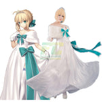 Load image into Gallery viewer, FGO Fate Grand Order 2nd Saber White Gown Dress Outfit Cosplay Costumes
