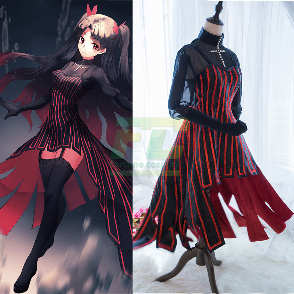 Fate Stay Night Fate/Zero Tohsaka Rin Gothic Cosplay Costume