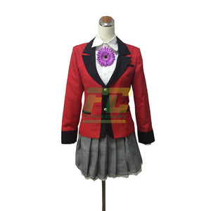 Kakegurui Yumemite Yumemi Compulsive Gambler Cosplay Costume - fortunecosplay