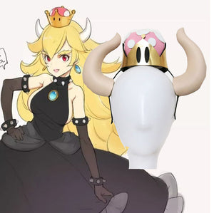 Bowser Womanize Crown Horns Bowsette Kuppa Hime Koopa Cosplay Costume Mario