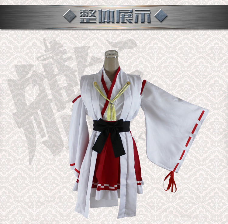 Kantai Collection Kimono Cosplay Costumes Kongou Haruna and Ahruna Kancolle Fleet Girls Battleship Combat Dress