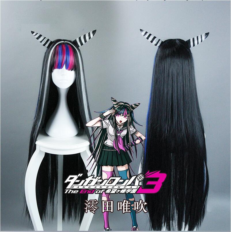 Anime Danganronpa Dangan Ronpa Mioda Ibuki Cosplay Wigs 100cm Long Heat Resistant Synthetic Hair