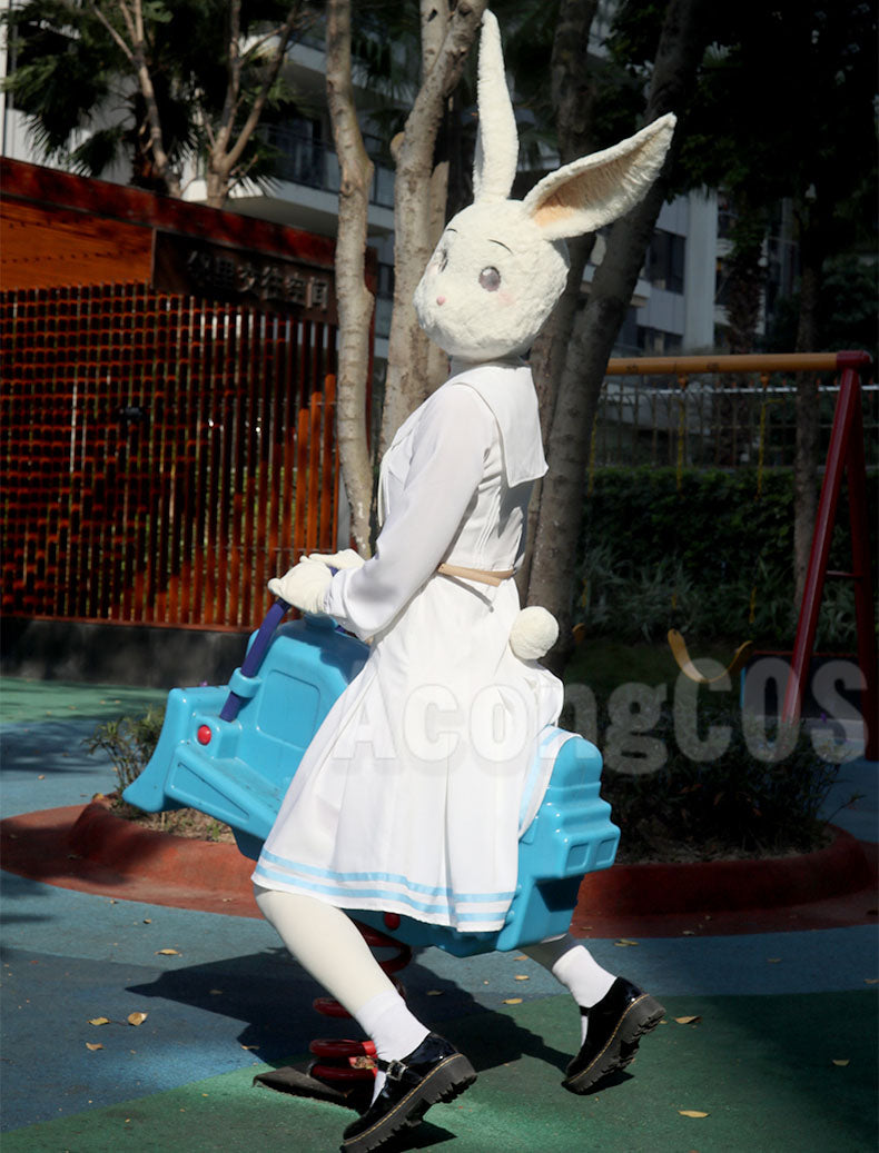Free Shipping Beastars Haru Cosplay Costume White Rabbit Full Set