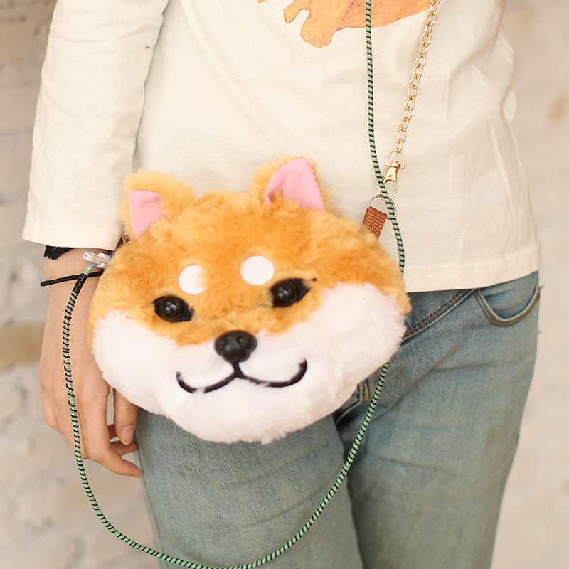 Shiba Inu Doge plush pocket bag shoulder bag - fortunecosplay