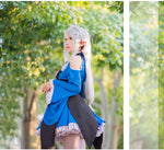 Load image into Gallery viewer, Re Zero Kara Hajimeru Isekai Seikatsu RAM REM Blue Maid Dress Cosplay Costume
