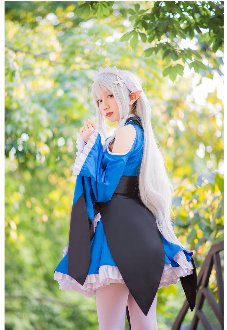 Re:Zero kara Hajimeru Isekai Seikatsu Emilia Anime Cosplay Costume Stocking  