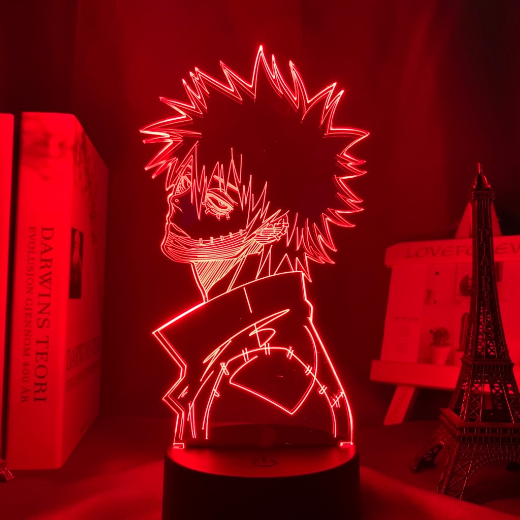 Acrylic 3d Lamp Anime My Hero Academia Dabi Led Light for Bedroom Decor Cool Manga Gift for Him Rgb Colorful Night Light Dabi