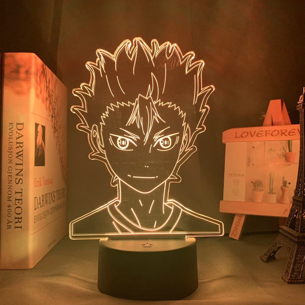 Luminária 3D Anime Haikyuu Hinata