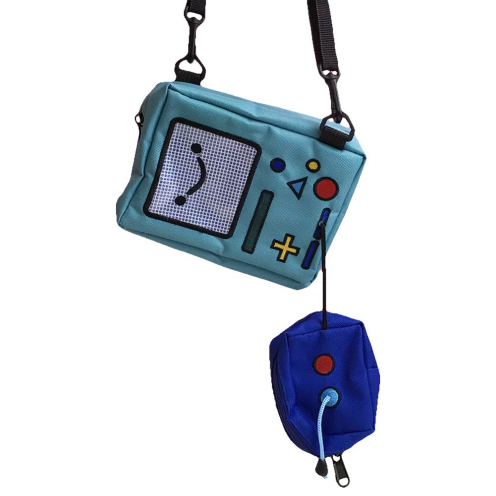 Cartoon Anime Adventure Time BMO Small Bags for Women Phone Purse Female  Canvas Game Machine Shoulder Bag Funny Crossbody Bag - AliExpress