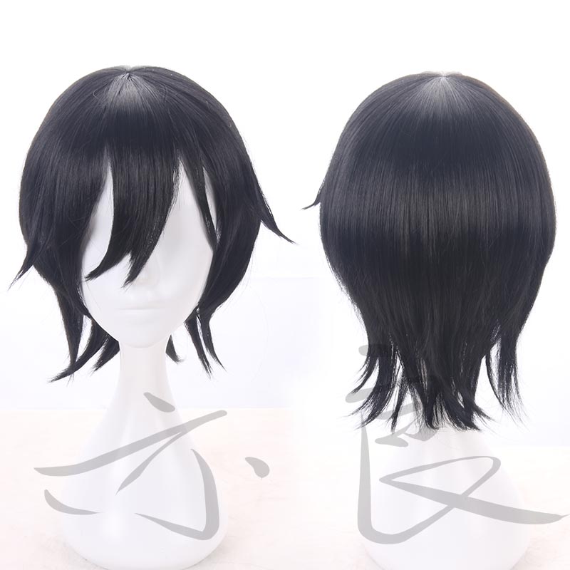 Angels of Death Isaac Foster Zack Cosplay Mens Short Straight Black Cosplay Wig